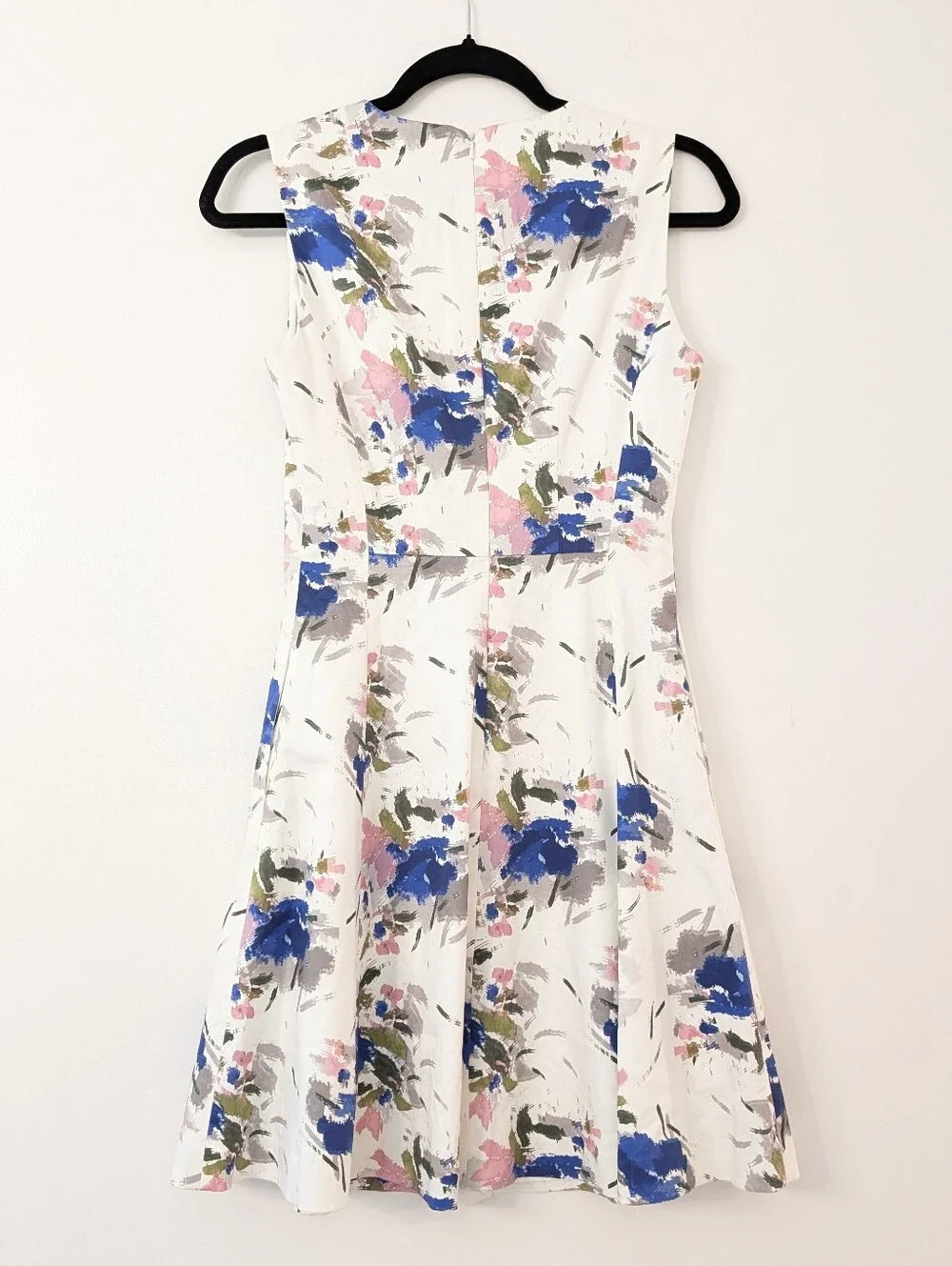 REISS Floral Calin Spring Summer Floral Fit and Flare Dress Size 2